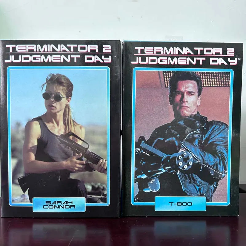 NECA Figure Terminator 2 Judgment Day T800 Sarah Connor T-800 Arnold Schwarzenegger Commando Action Figure Model Collectible Toy