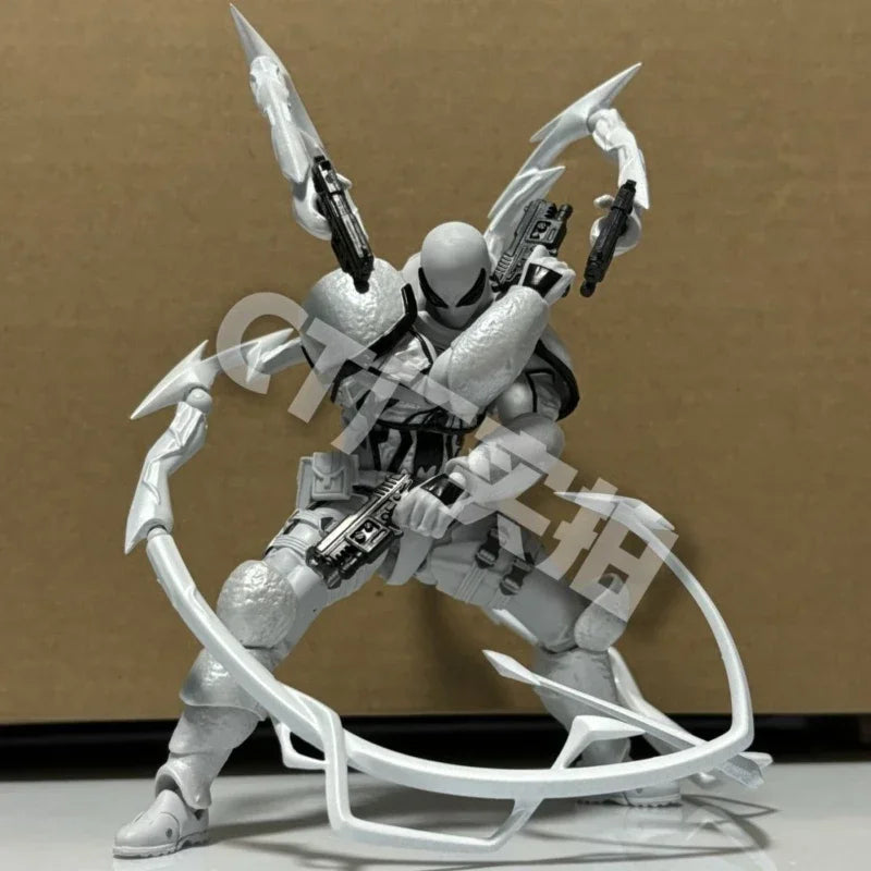 In Stock CT Toys SHF Spider Man KO Revoltech Amazing Yamaguchi Agent Anti Venom Spider Man Venom Anime Action Figures Model