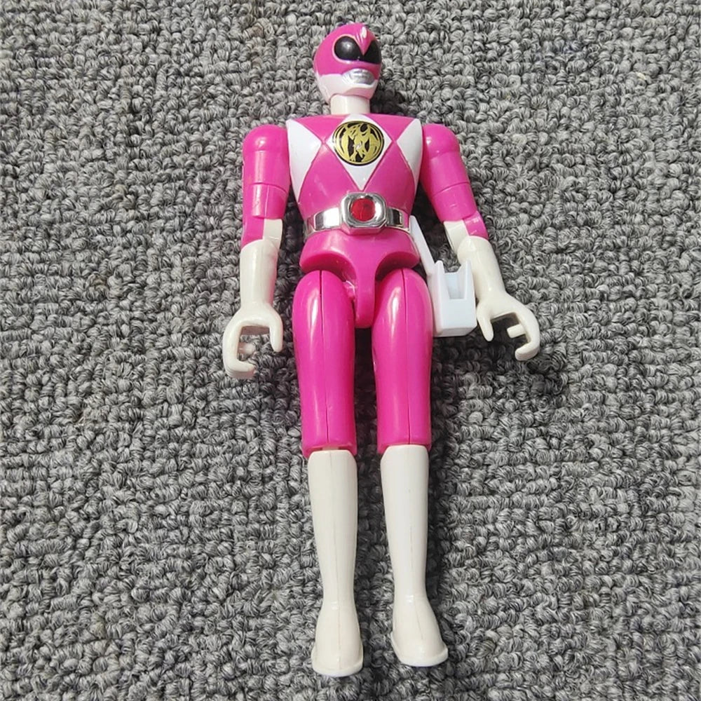Power Rangers Black Ranger Yellow Ranger Pink Ranger Genuine Bulk Goods Have Defects Model Doll Action Figure Birthday Gift