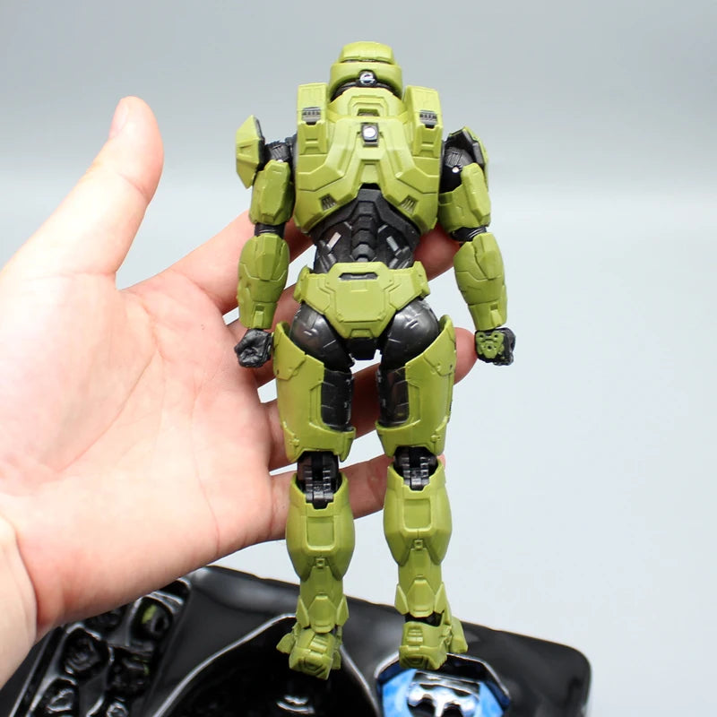 18cm Halo Master Chief Anime Figure  Mjolnir Mark Vi Gen 3 Figurine 1/12 Statue Model Doll Desk Collectible Decora Toys Gifts