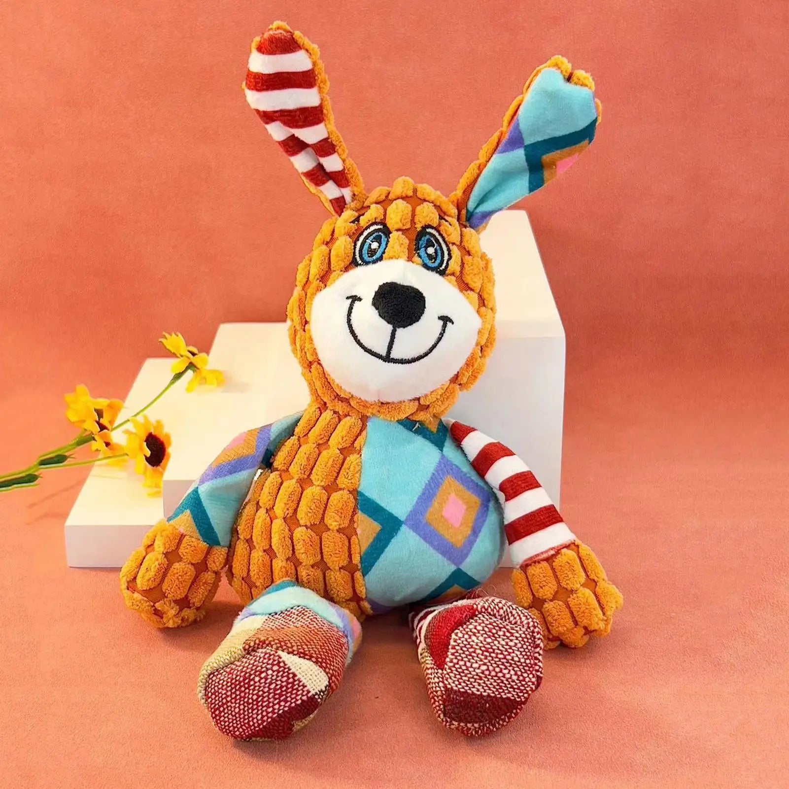 Dog Toys Plush Squeaky Stuffed Animal Puppy Toys Small Dog Toys Stuffed Dog Play Toys Interactive Puppy Toys for Small Medium