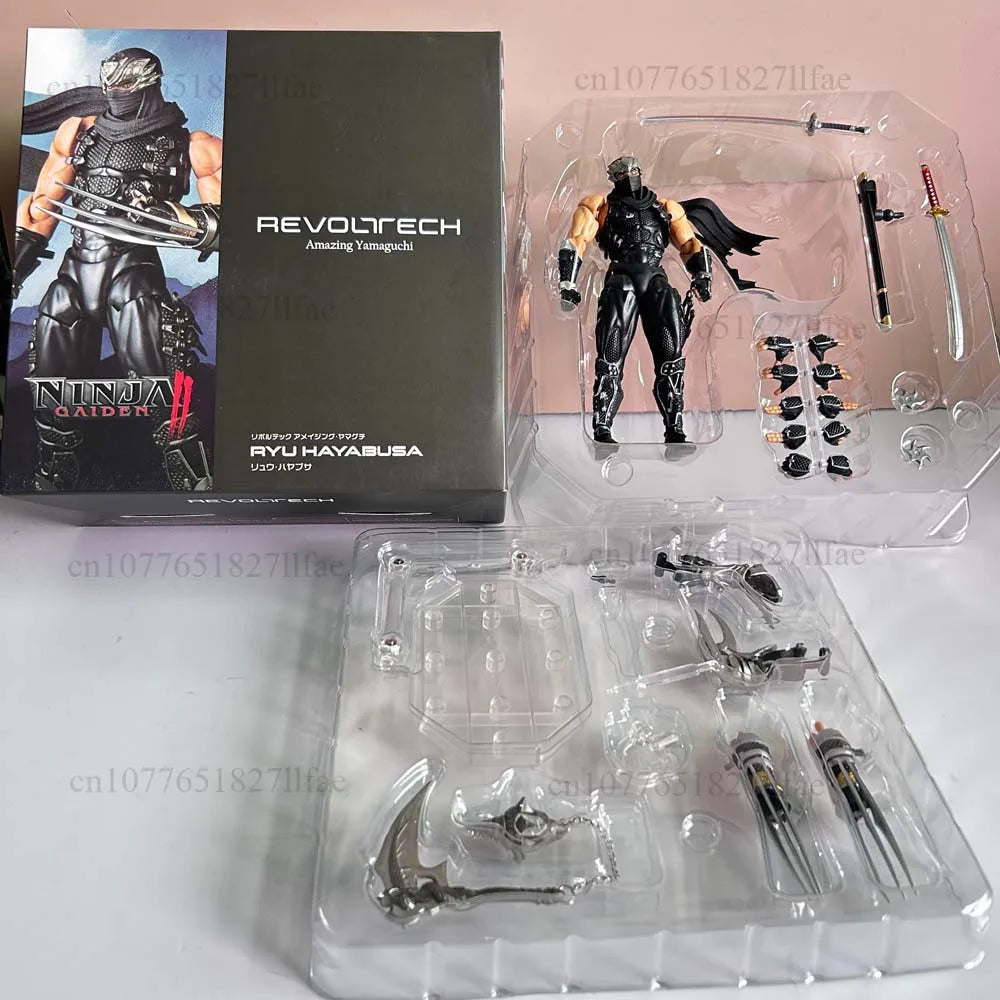 2025 KAIYODO Revoltech 1/12 Amazing Yamaguchi Ryu Hayabusa Ninja Gaiden Action Figure PVC Model Toys Joint Movable Room Decor