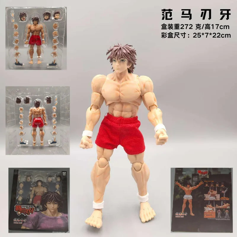 17cm Ko St Storm Toys Baki Hanma Action Figure Fighting Anime BAKl Kibk Son Of Ogre Figurine Collectible Model Dolls Toy Gifts