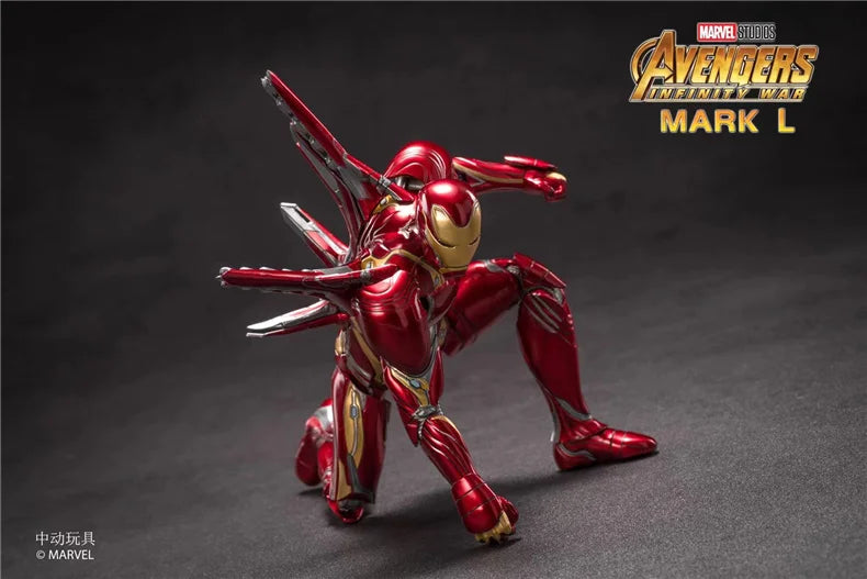 ZD Original Iron Man MK30 Blue Steel 1/10 Iron Patriot MK3 Marvel legends War Machine 10th Anniversary Action Figure Model Gift