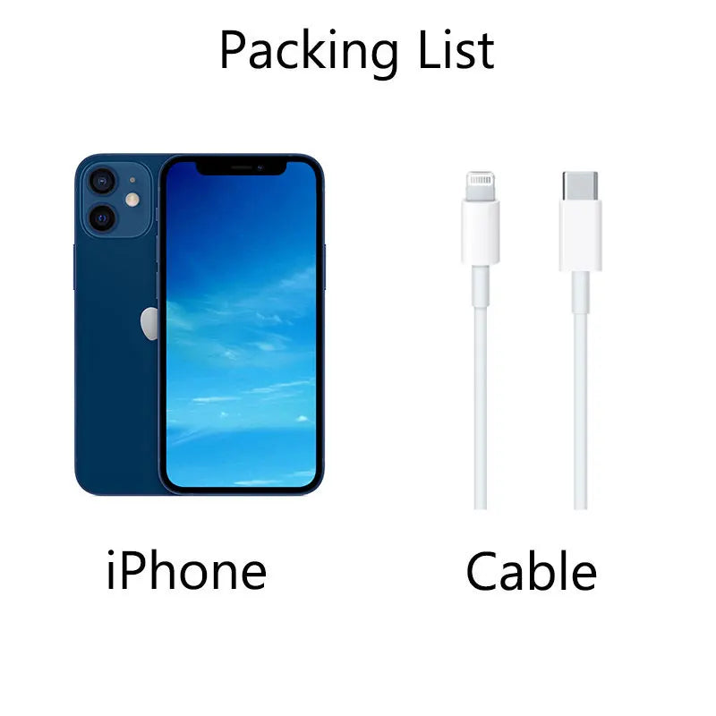 Original Apple iPhone 12 Mini 12Mini  RAM 4GB ROM 64GB/128GB/256GB 1SIM+1eSIM Unlocked Smart Phone