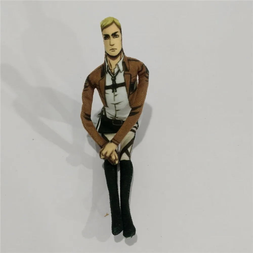 Anime Attack on Titan Plush Toys Doll Kawaii Rivaille Ackerman Twistable Shape Collection Green Stuffed Doll Birthday XMAS Gifts