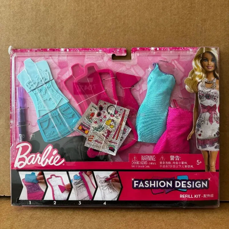New Doll Fashion Clothing Set，Handbags，Shoes，Christmas Holiday Outfit, For Girls Play Time Dress-Up Diverse Styles Fashion Toy