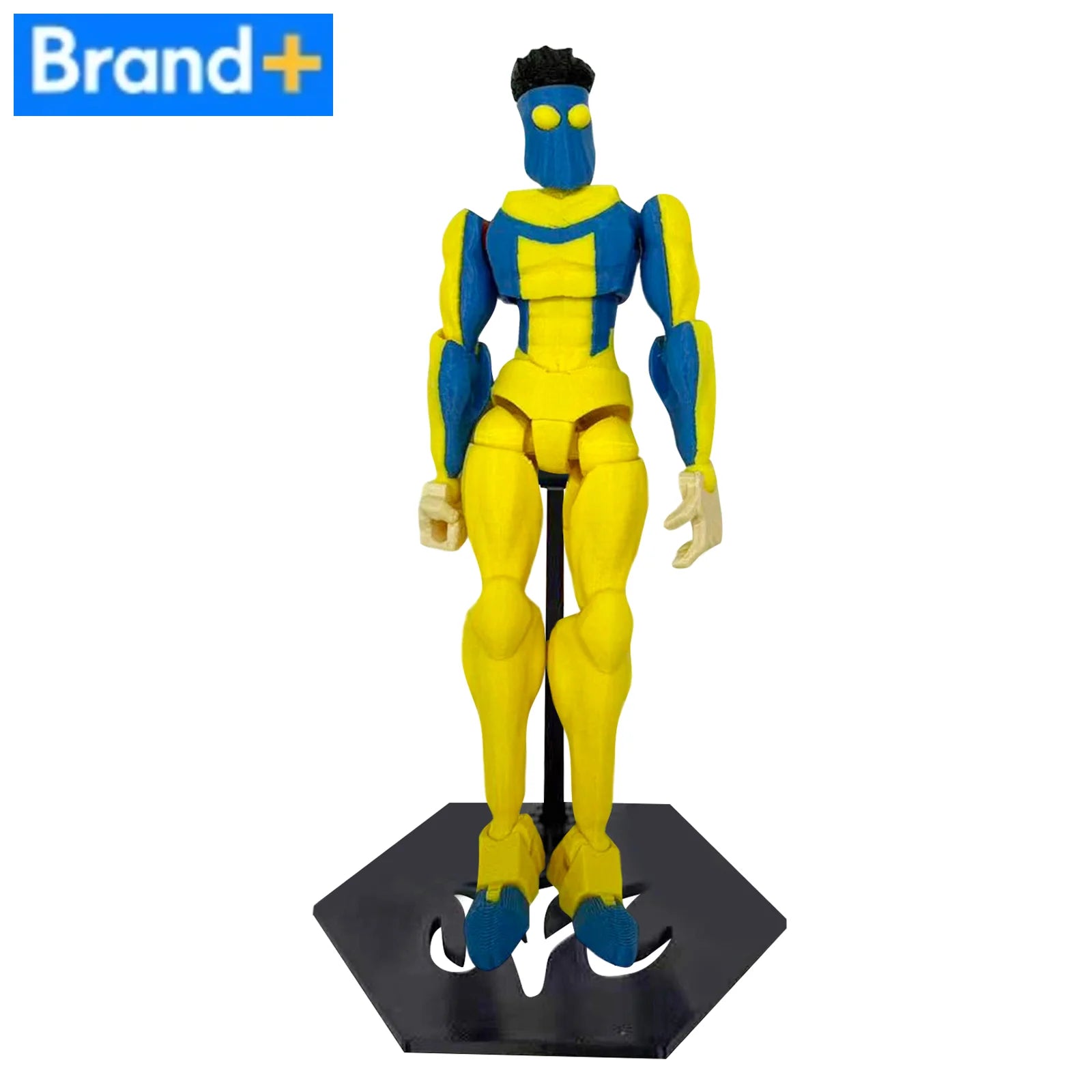 Multi-Joint Action Figure - Invincible T13 3D Printed Collectible with Base, Anti-Fall Joint Locks & UV-Resistant Coating Deskto