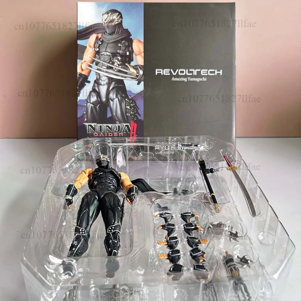 2025 KAIYODO Revoltech 1/12 Amazing Yamaguchi Ryu Hayabusa Ninja Gaiden Action Figure PVC Model Toys Joint Movable Room Decor