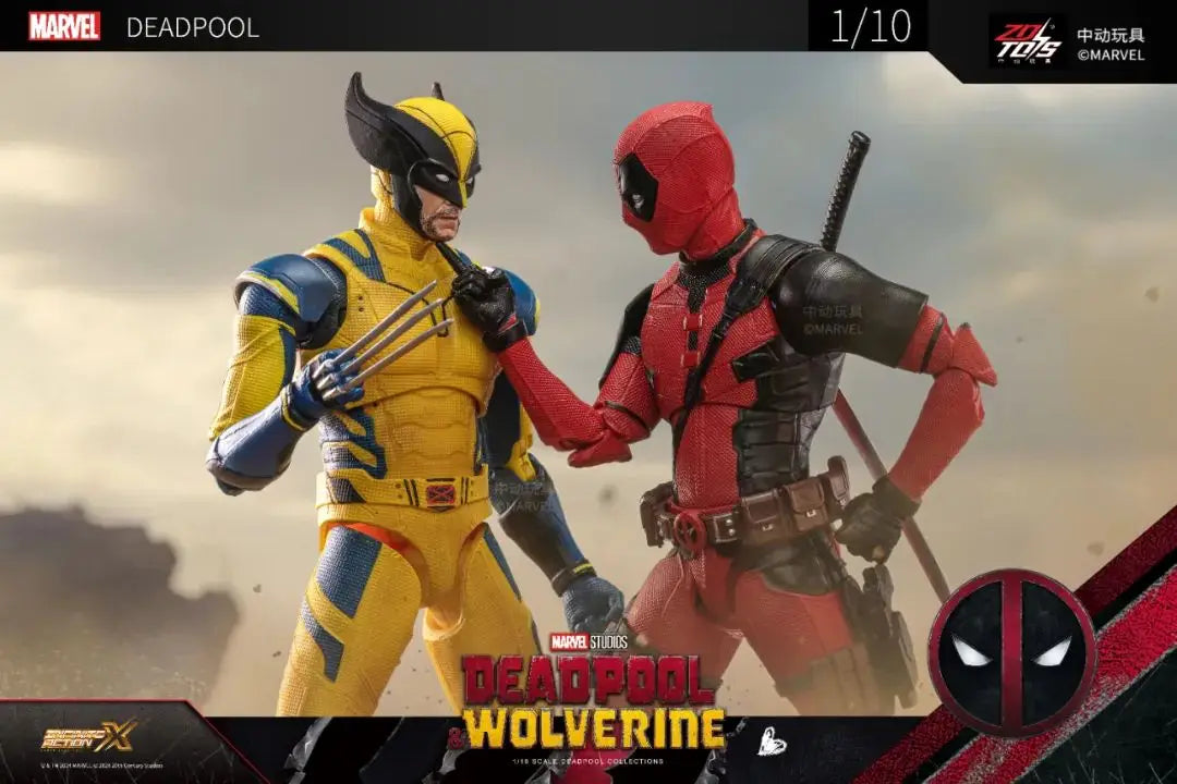 ZD Toys Deadpool & Wolverine Action figures Deadpool Boxed Wolverine Collection Adult Action Figures Kids Toy