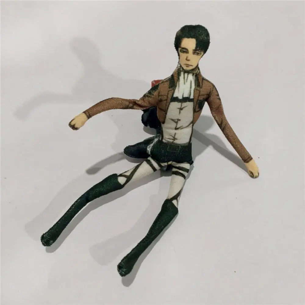 Anime Attack on Titan Plush Toys Doll Kawaii Rivaille Ackerman Twistable Shape Collection Green Stuffed Doll Birthday XMAS Gifts