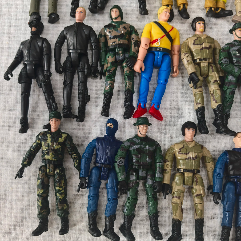 5pcs 10cm many styles of soldier mode Elite Force 1:18 Military Action Figure Doll Statue 3.75 Inch children kids collection toy