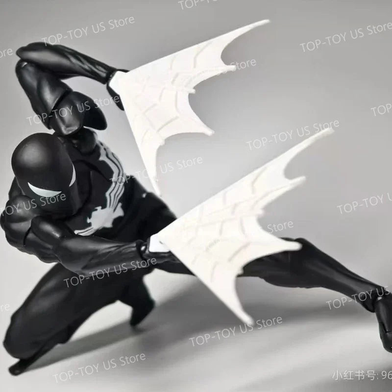 Mess Toys Spider-Man Symbiote Suit & Scarlet Spider Anime Action Figures - Collectible Gift Set