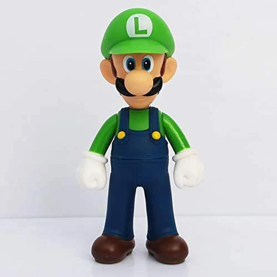 HOT 1-18pcs/set Super Mario Bros PVC Action Figure Toys Dolls Model Set Luigi Yoshi Donkey Kong Mushroom for birthday gift