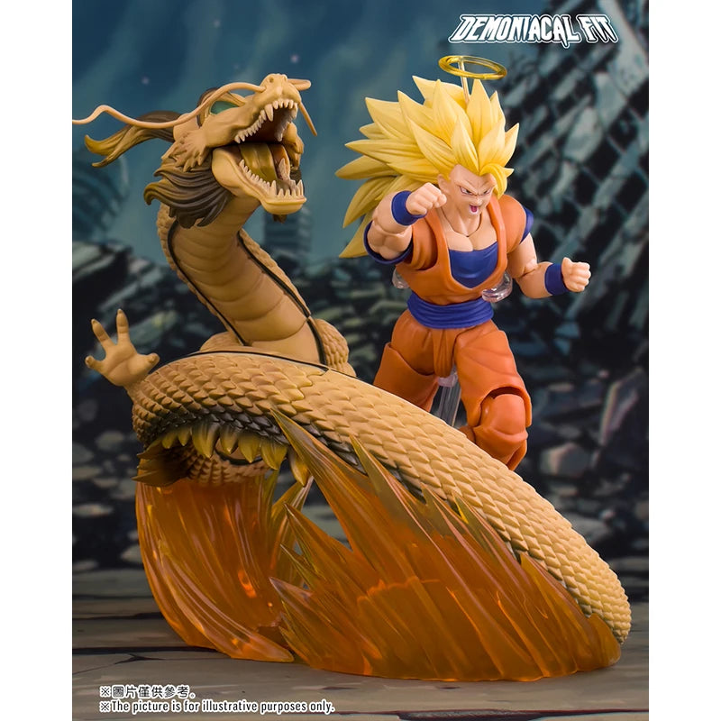 Demoniacal Fit Dragon Ball Super Saiyan 3 SSJ3 Son Goku Dragon Blaster Dragon Fist Burst Anime Action Figure Model Toys Gifts