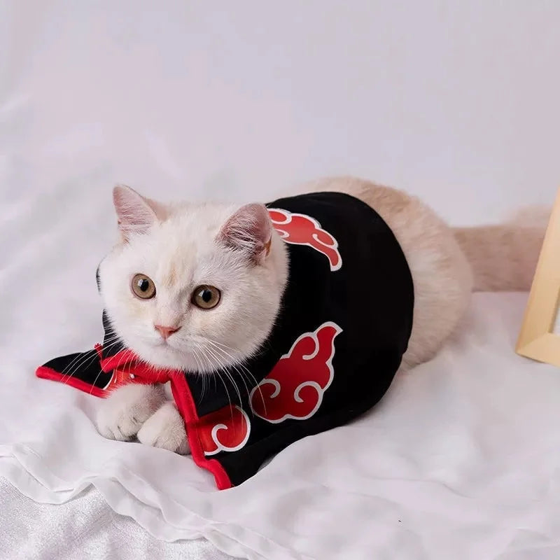 Anime Haruto Pet Cloak Clothes Pet Cat Dog Cosplay Costume Hokage Uzumaki Akatsuki Photo Props Birthday Fans Gifts Toys