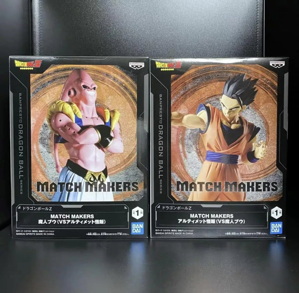 BANDAI Original Dragon Ball Z MATCH MAKERS Majin Buu Son Gohan Anime Action Figure Model Toys PVC Besktop Decorate Festival Gift