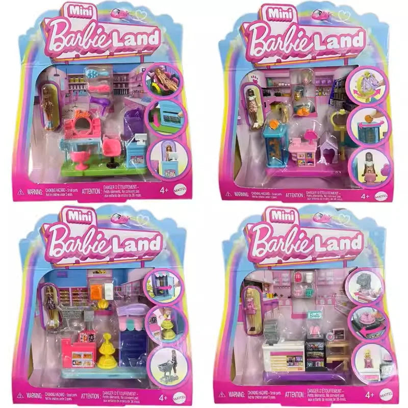 New Mini Barbieland Doll Surprise Toys Coollectible Pet Playset With 1.5-Inch Doll Playing House Toy For Girls Birthday Gift