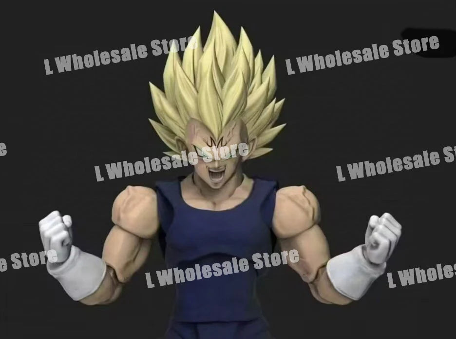 Black Hole & TK Dragon Ball Z SHF Super Saiyan SSJ Majin Vegeta Full Power Battle Damage Anime Action Figures Models Gifts Toys