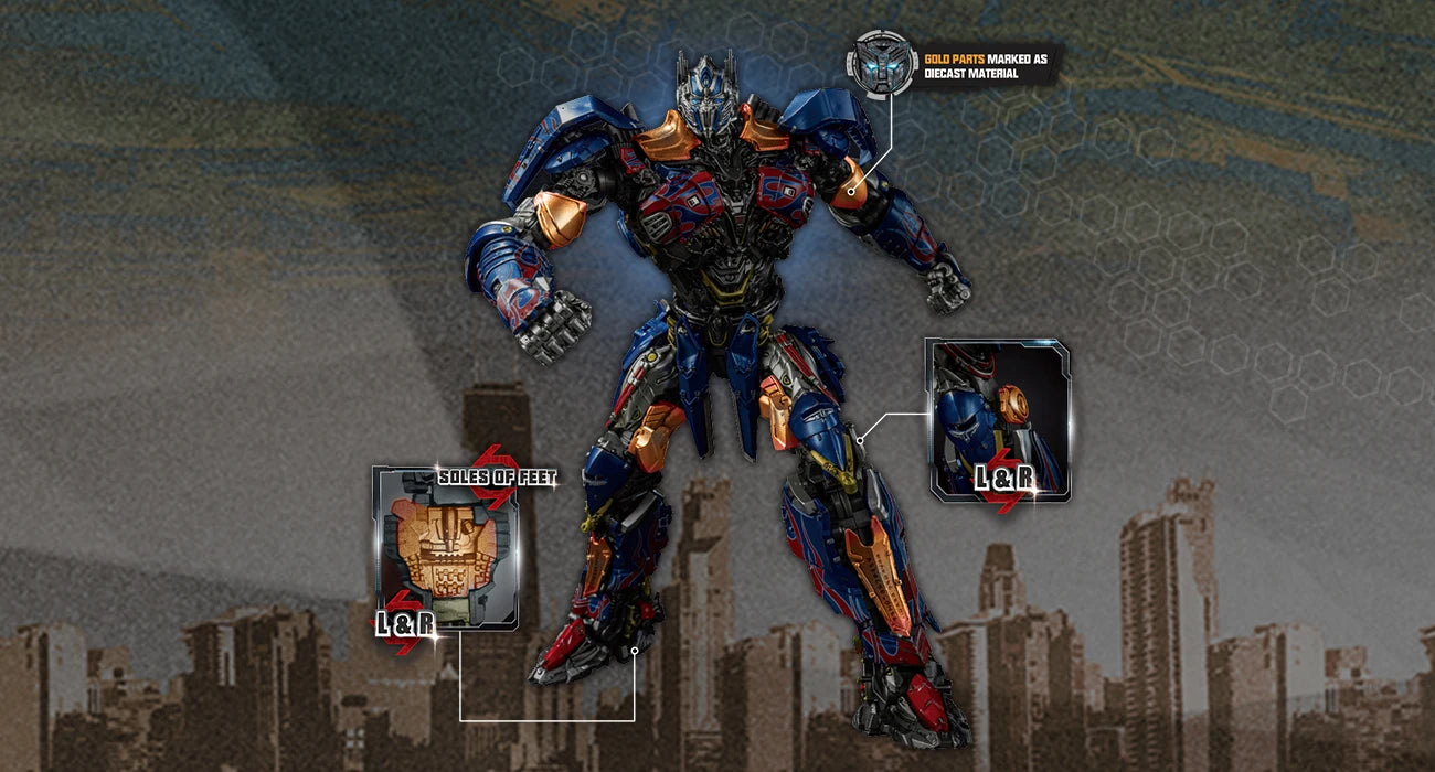 YOLOPARK Transformers Model: The Last Knight AMK PRO Series 20cm Optimus Prime Model Kit Action Figures Toy For Boy Men