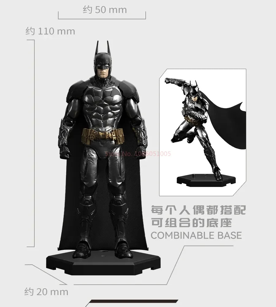 F5 ROUNDD CULTURE Batman: Arkham Knight Deathstroke Red Hood Anime Figure Blind Box Assemble Movable Model Toys Collection Gifts