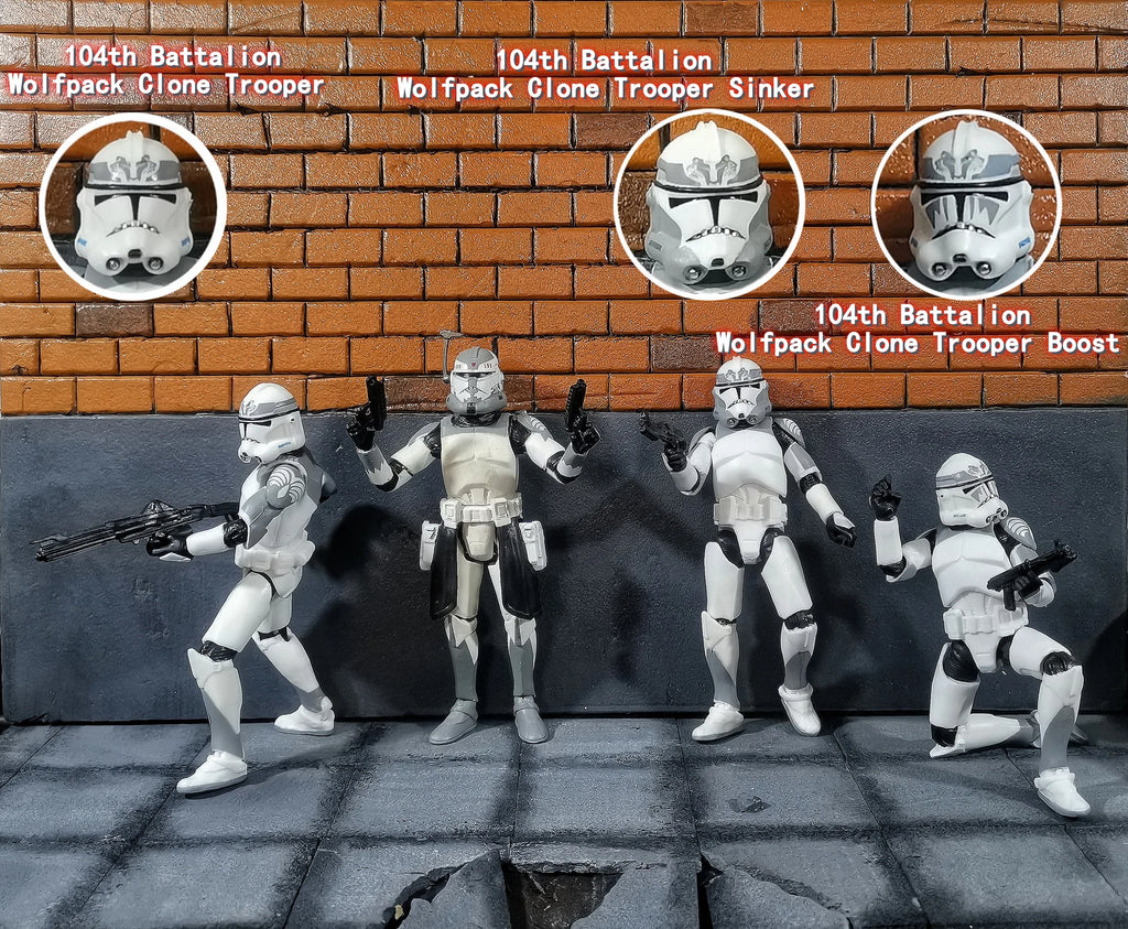 Star Wars 3.75 Inch Trooper 1/18 501st Legion Action Figure Hardcase REX Anakin Dogma Tup Toys Model Loose