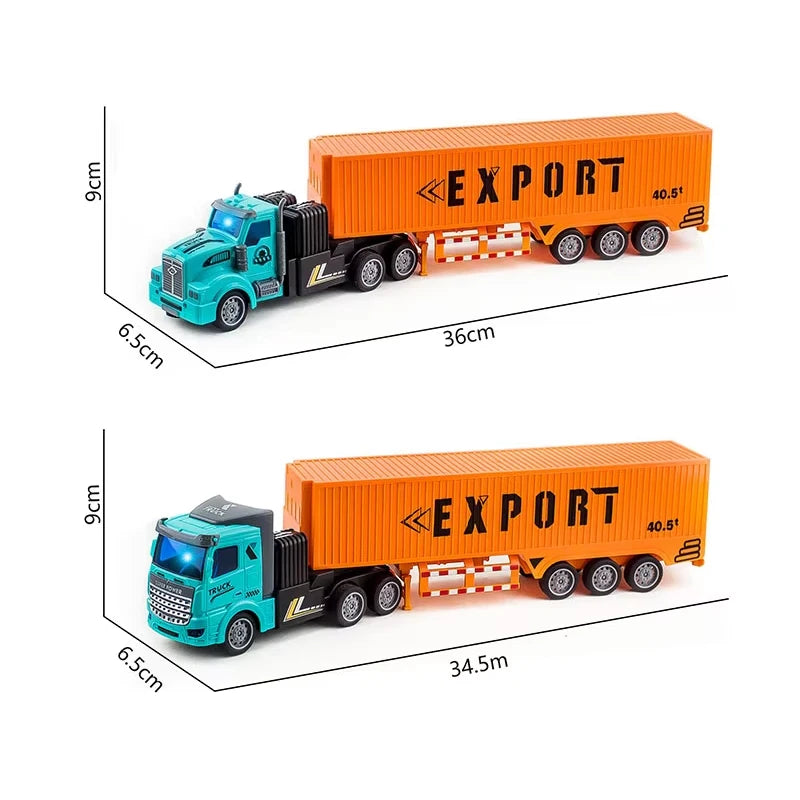 1/48 Rc Truck Heavy-Duty Toy Cars Trucks Remote Control Semi-Trailer Construction Electric Truck Big Rc Trailer Dump Boys Gift