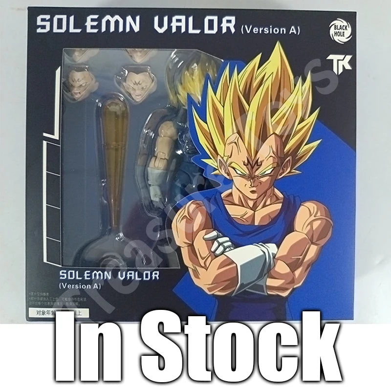 Black Hole & TK Dragon Ball Z SHF Super Saiyan SSJ Majin Vegeta Full Power Battle Damage Anime Action Figures Models Gifts Toys
