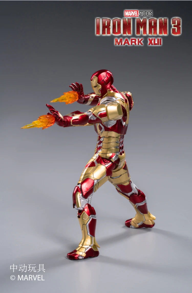 ZD Original Iron Man MK30 Blue Steel 1/10 Iron Patriot MK3 Marvel legends War Machine 10th Anniversary Action Figure Model Gift