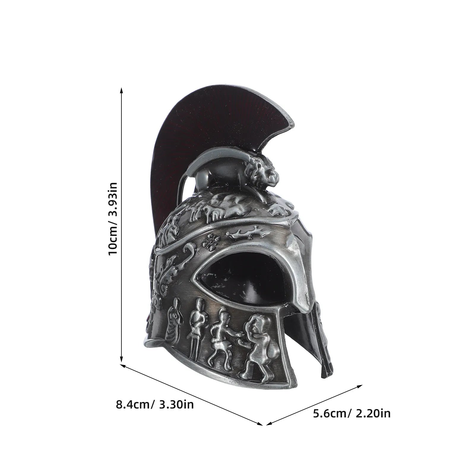 Miniature Knight Helmet Ornament Alloy Medieval Roman Knight Helmet Model  Collectible Decoration for Home Party Decoration