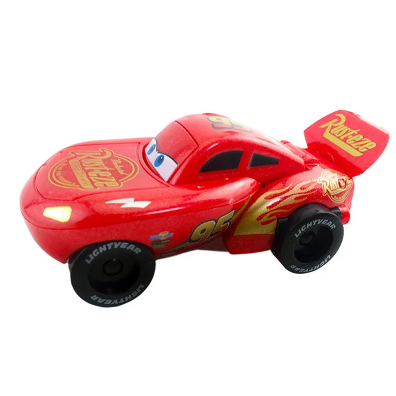 Disney Pixar Cars Anime Figures PVC McQueen Cruz Ramirez Model Racing Cars Funny Deformed Egg Toys For Kids Boy Gift