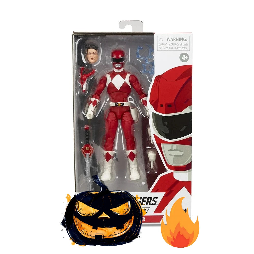 Power Rangers Lightning Collection Red Green Pink Blue Black Yellow Rangers 15cm Action Figure Model Toy