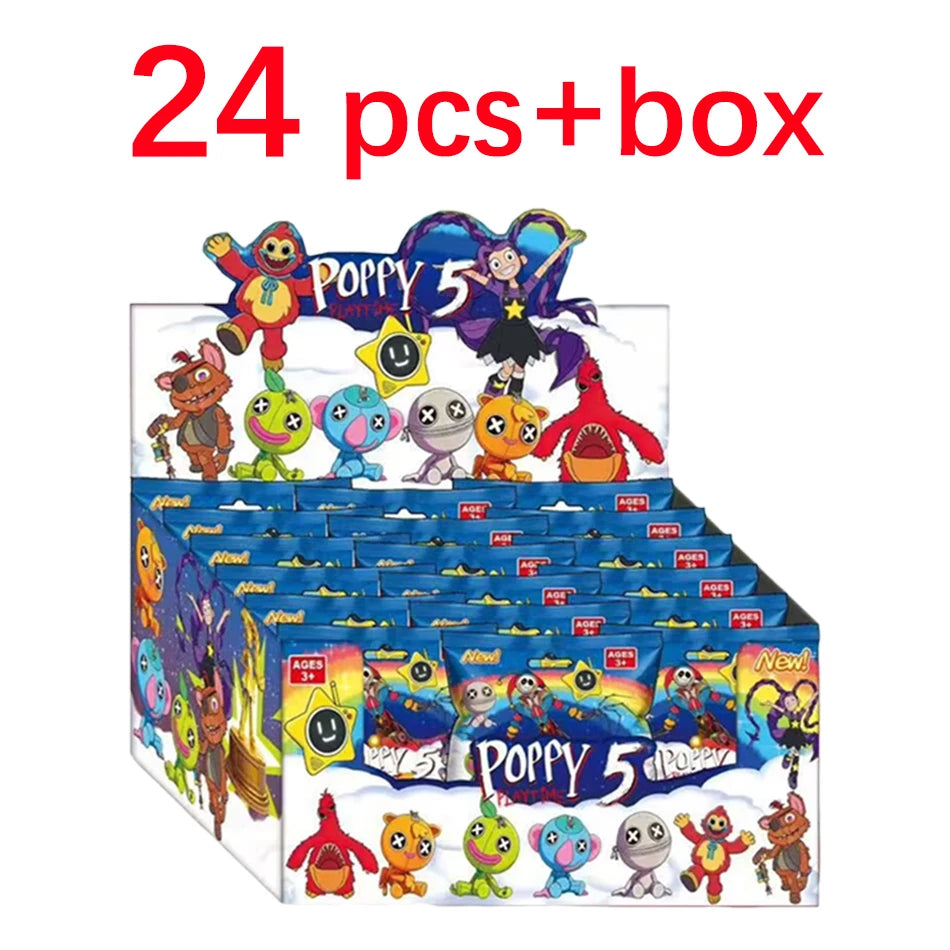 2-24pcs Bobi Game 5 Series Blind Box Toy Horror Smile Animal Handmade PVC Model Ornament Birthday Gift Peripheral Blind Box