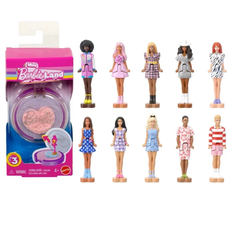 New Mini Barbieland Doll Surprise Toys Coollectible Pet Playset With 1.5-Inch Doll Playing House Toy For Girls Birthday Gift
