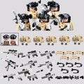 City Special Forces Figures Building Blocks British Special Air Service US Russia SWAT Army Soldiers Military Weapons Bricks Toy