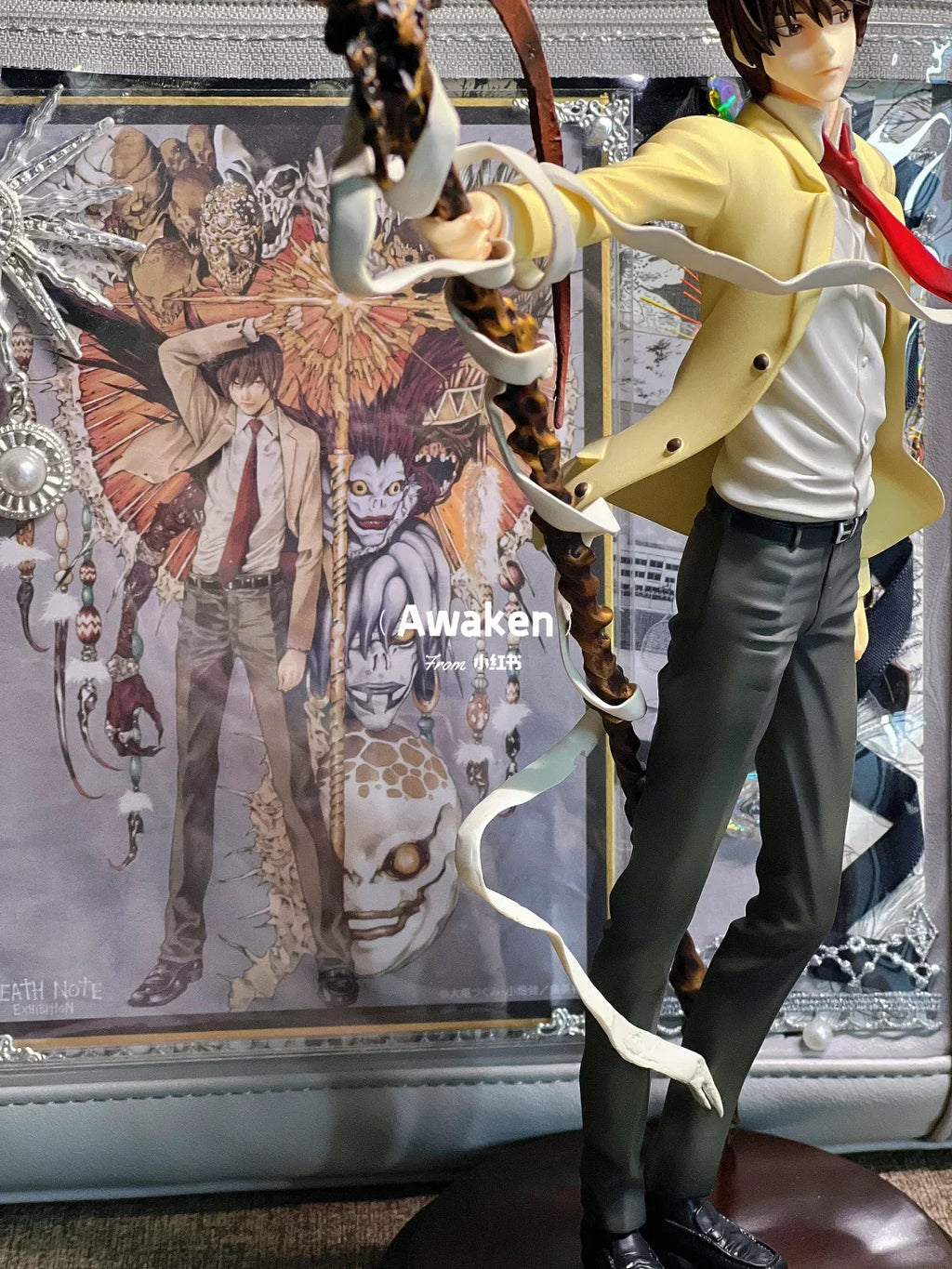 26cm Death Note Anime Yagami Light Action Figure Statue Figurines Pvc Collection sculpture Model Toy Boy Christmas Gift ornament