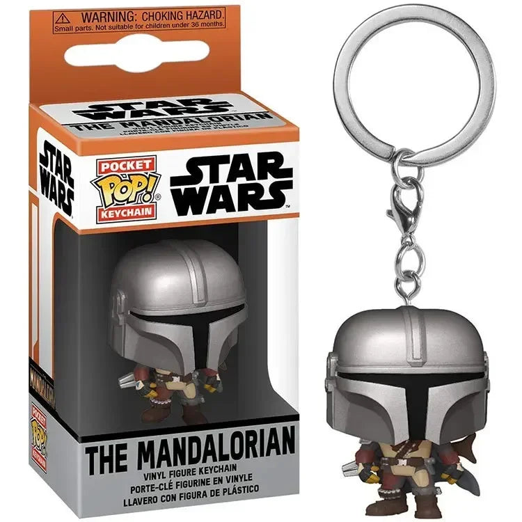 FUNKO Pop Star Wars Luke Skywalker Hera Sindula Asocapotan Laya IG-11 Chewbacca R2-D2 Darth Vader Assault Team Pocket Keychain