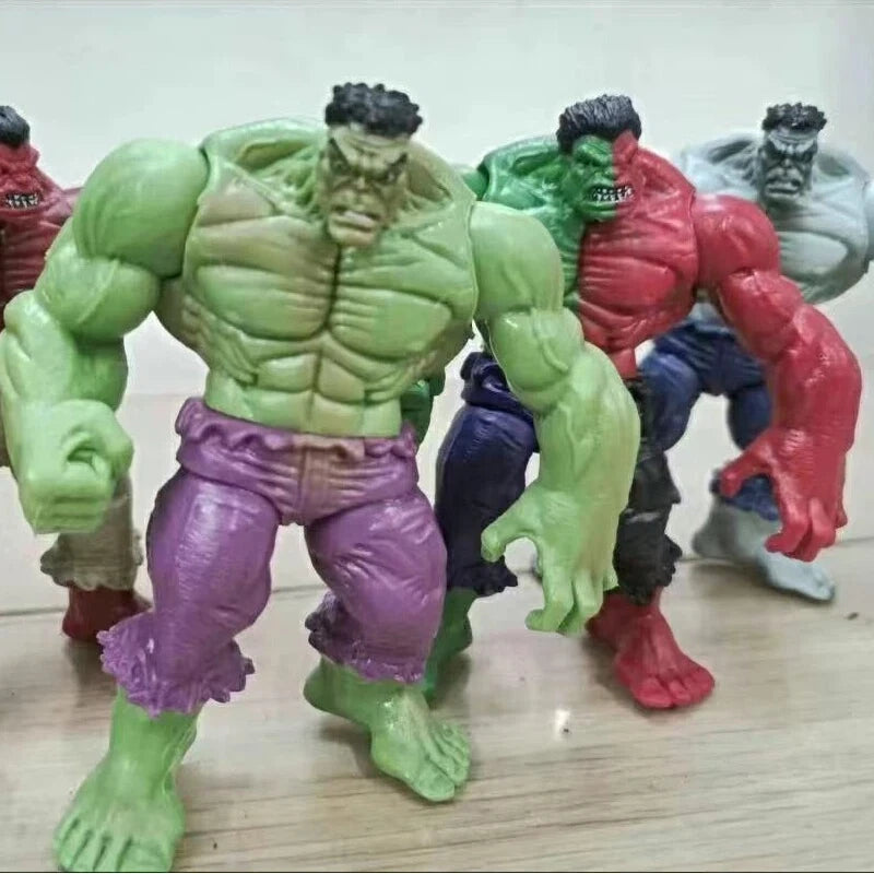 Avengers Hulk Variant Action Figures 4 Pack Green Red Gray Compound Collectible Model Dolls Superhero Statues Boys Birthday Gift