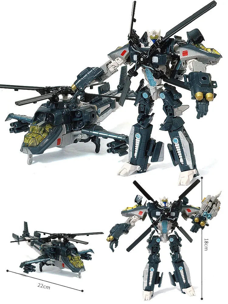 HZX H606 G1 Transformation Action Figure Toy Starscream Model 18cm ABS Movable Joints Statue Deformation Car Robot NO BOX