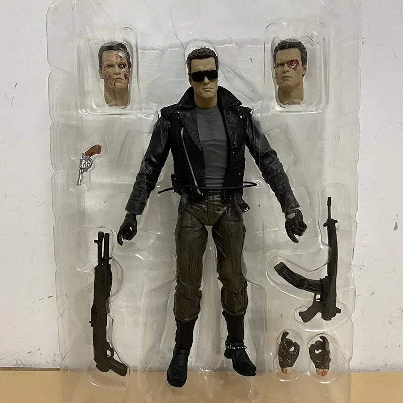 NECA Figure Terminator 2 Judgment Day T800 Sarah Connor T-800 Arnold Schwarzenegger Commando Action Figure Model Collectible Toy