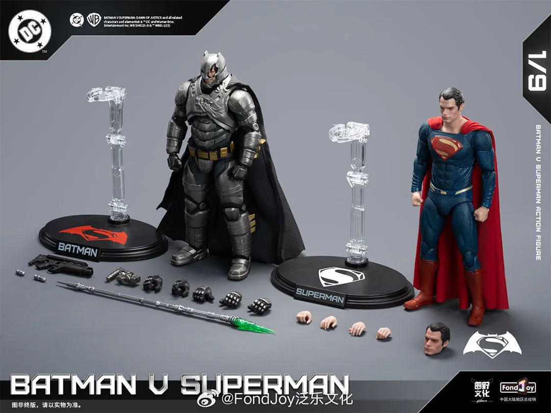 2025 Original Fondjoy David Corenswet Superman Action Figure 1/9 New SupermanFigure PVC Joint Movable Kid Toy Boy Gift