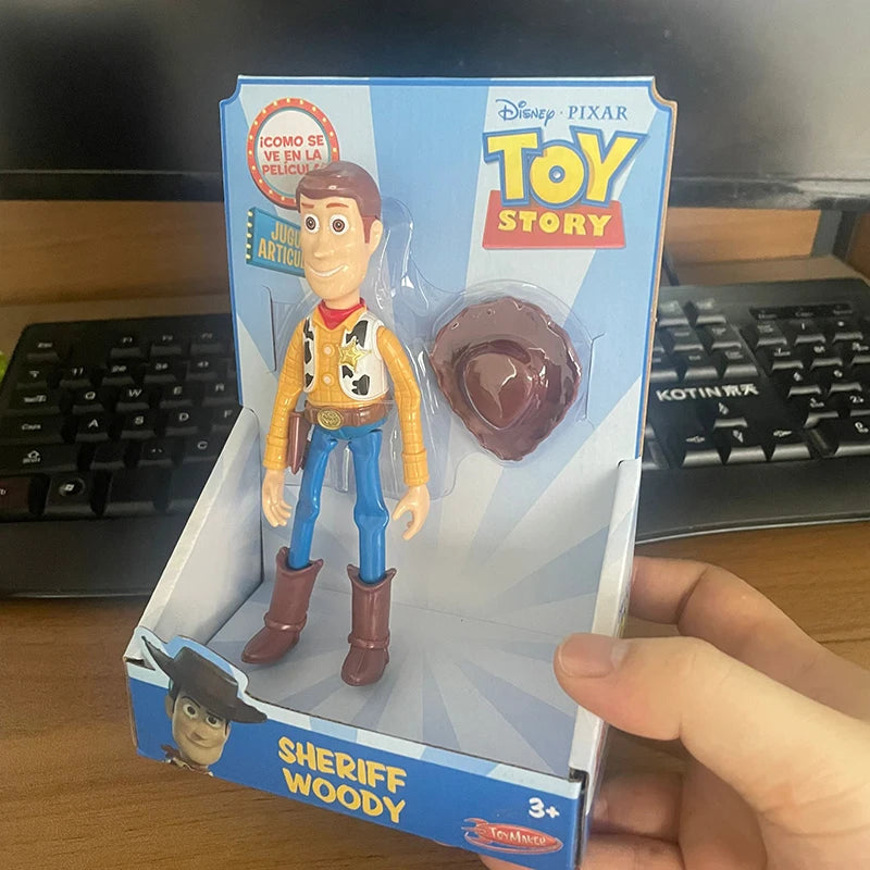 Disney Toy Story Buzz Lightyear Action Figure Toy Model Pixar Robot Doll For Children Birthday Gift Collectible Handmade Artwork