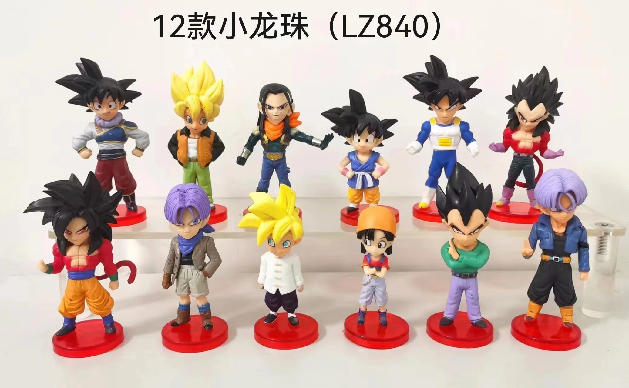 Dragon Ball Z Super Saiyan Son Goku Anime Figure Son Gohan Vegeta Broly Piccolo Majin Buu Set Action Figurine Model Gifts Toy