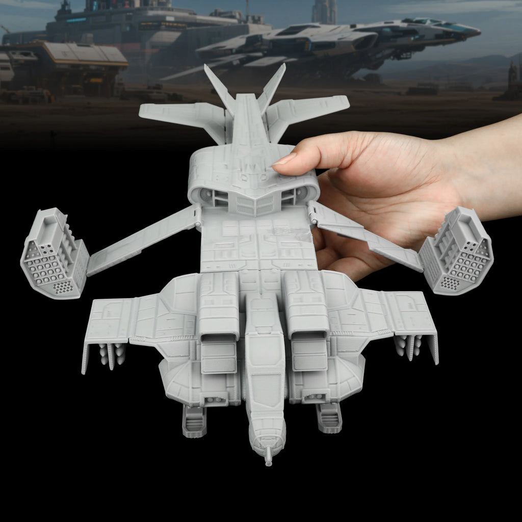 Sci-Fi Spaceship Tabletop Terrain Miniature | TRPG Starship Model for TTRPG Exploration, Collection & Creative Storytelling