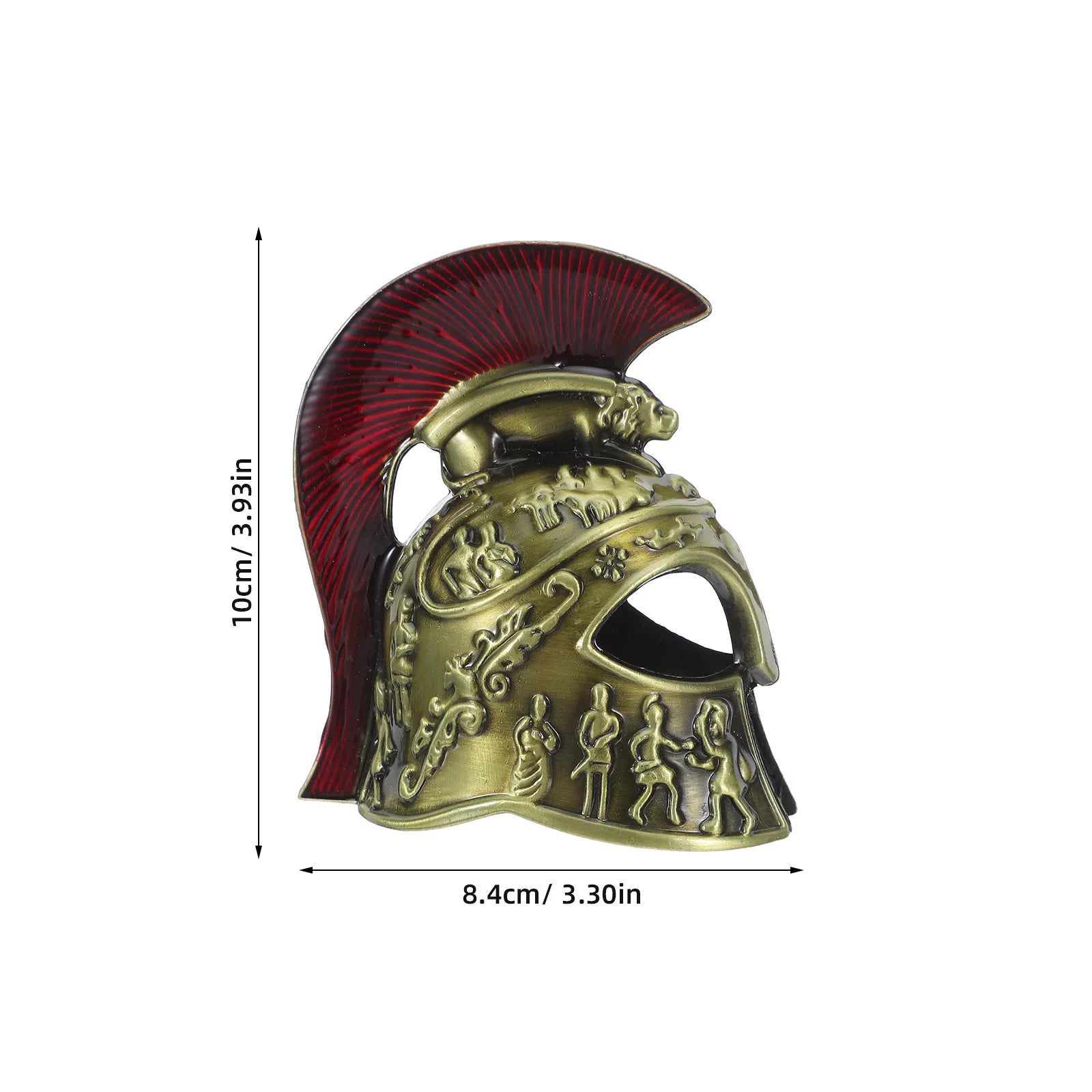 Miniature Knight Helmet Ornament Alloy Medieval Roman Knight Helmet Model  Collectible Decoration for Home Party Decoration