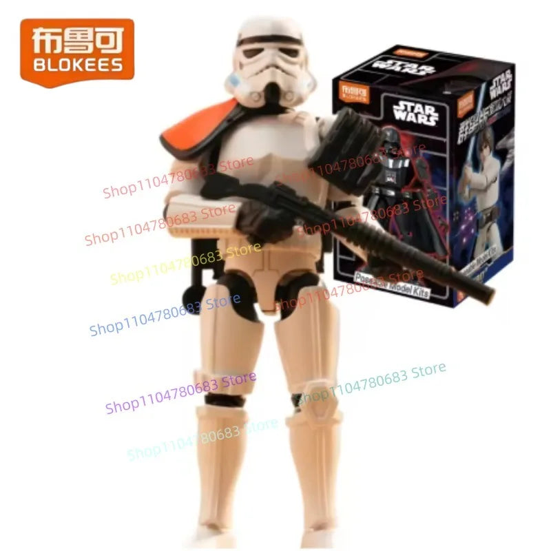 BLOKEES  Star Wars Version 2 DARTH VADER Stormtroopers Boba Fett Building Blocks Assembly Model Ornament Toy Action Figure Gift