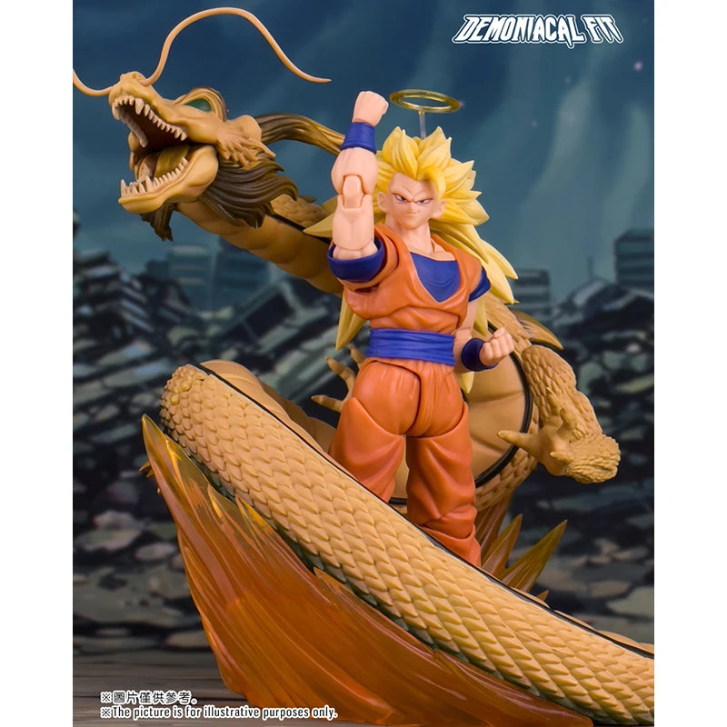 Demoniacal Fit Dragon Ball Super Saiyan 3 SSJ3 Son Goku Dragon Blaster Dragon Fist Burst Anime Action Figure Model Toys Gifts