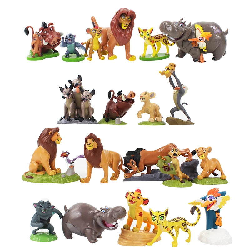 Disney 9pcs/set 4.5-8.5CM The Lion King Simba Nala Timon action Figure model Anime Figures Xmas gift for the children