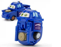 4pcs Anime Disney ToyStory Ars Action Figure Transforming Car Lightning Mcqueen Children Racing Car Model Toys Deformed Egg Gift