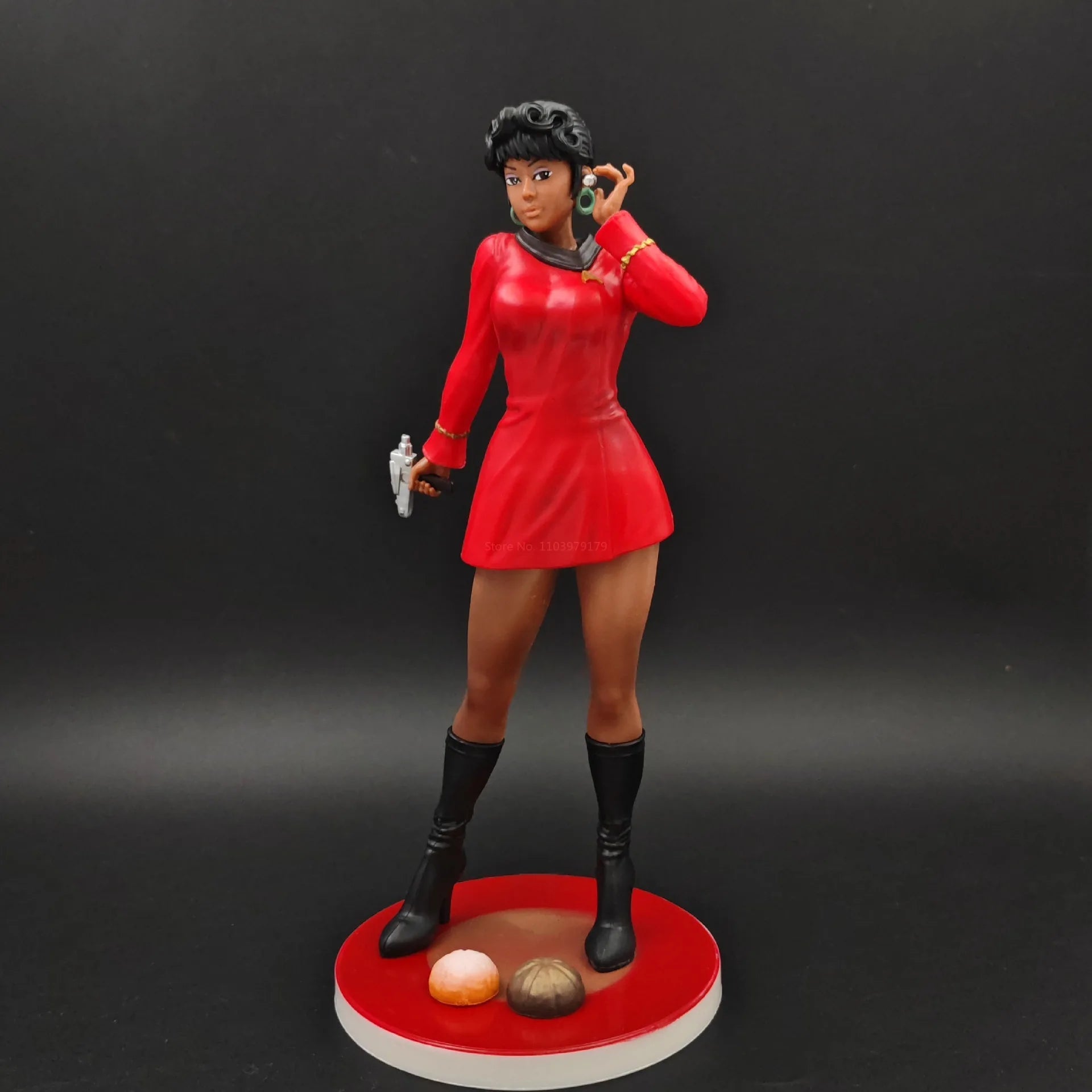 Star Trek Anime Commander Vulcan Reply Figure Communications Officer Uhula Medical Officer Vulcan Starcraft Standing Model Doll